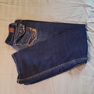 EUC BKE jeans w/detailing 33" long X 27" waist
